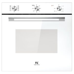 Cuptor incorporabil Master Kitchen MKO 902PR-MWH, Serie Prime, 70 litri, 9 functii de gatire, Sticla alba